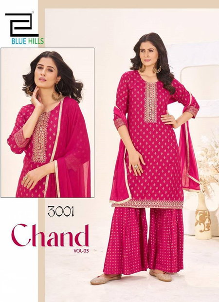Chand Vol 3 By Blue Hills Rayon Surat Kurti With Bottom Dupatta Wholesale Market