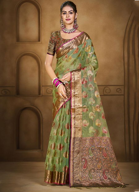 Chandani Vol 2 By Bunawat Organza Wedding Wear Sarees Wholesale Online Catalog