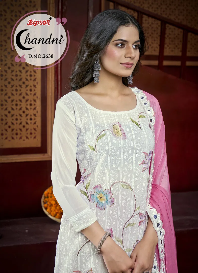 Chandni 2638 By Bipson Printed Georgette Dress Material Wholesalers In Delhi
