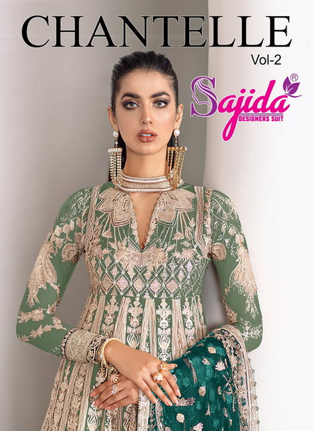 Chantelle Vol 2 by Sajida Butterfly Net Pakistani Salwar Kameez Orders In India