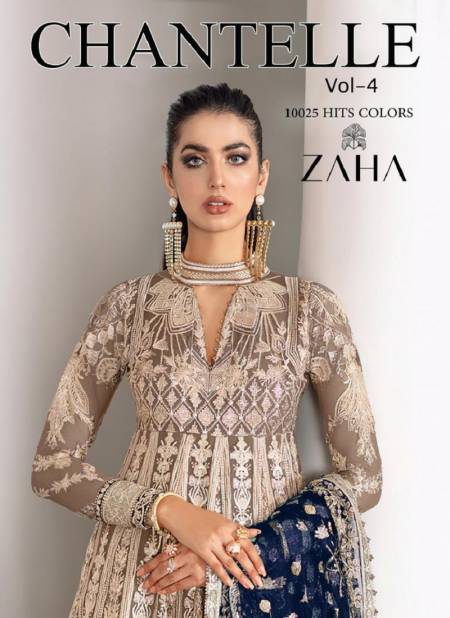 Chantelle Vol 4 By Zaha Heavy Butterfly Net Pakistani Suits Wholesale Suppliers In Mumbai
 Catalog