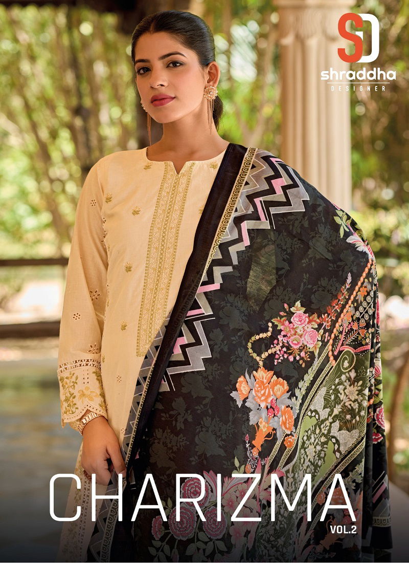 Charizma 2 By Shraddha Embroidery Cotton Pakistani Suits Wholesale Price In Surat
 Catalog