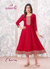 Charmi By Aanchi Vichitra Embroidered Anarkali Kurtis Wholesale Market In Surat
