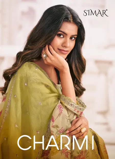 Charmi By Glossy Simar Viscose Printed Dress Material Suppliers In India