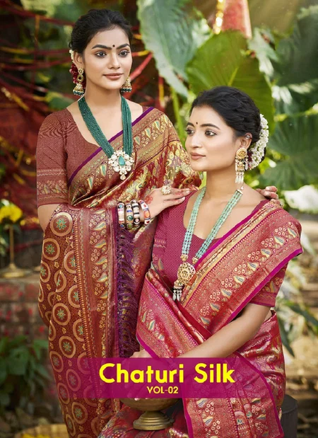 Chaturi Silk Vol 2 by Bunawat Wedding Wear Saree Wholesale Price In Surat