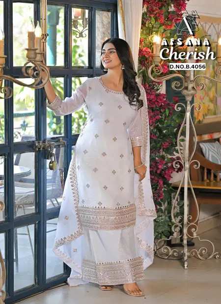 Cherish By Afsana Fandy Crush Embroidery Readymade Suits Wholesalers In Surat