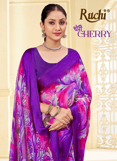 Cherry Vol 43 By Ruchi Chiffon Daily Wear Saree Wholesalers Shop In Surat