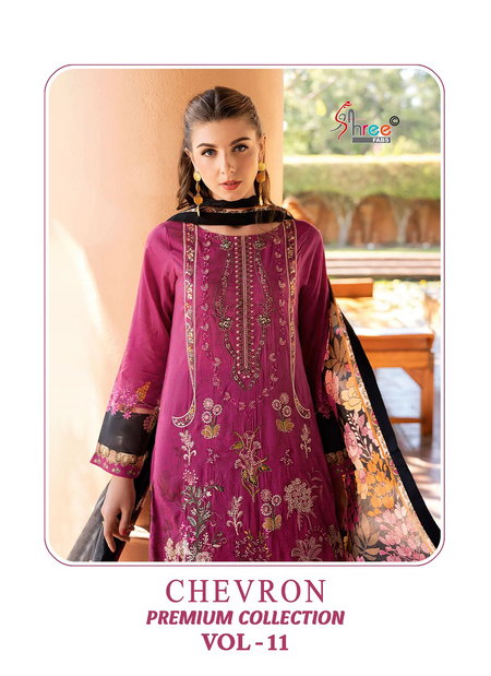 Chevron Premium Collection Vol 11 By Shree Cotton Pakistani Suits Orders In India