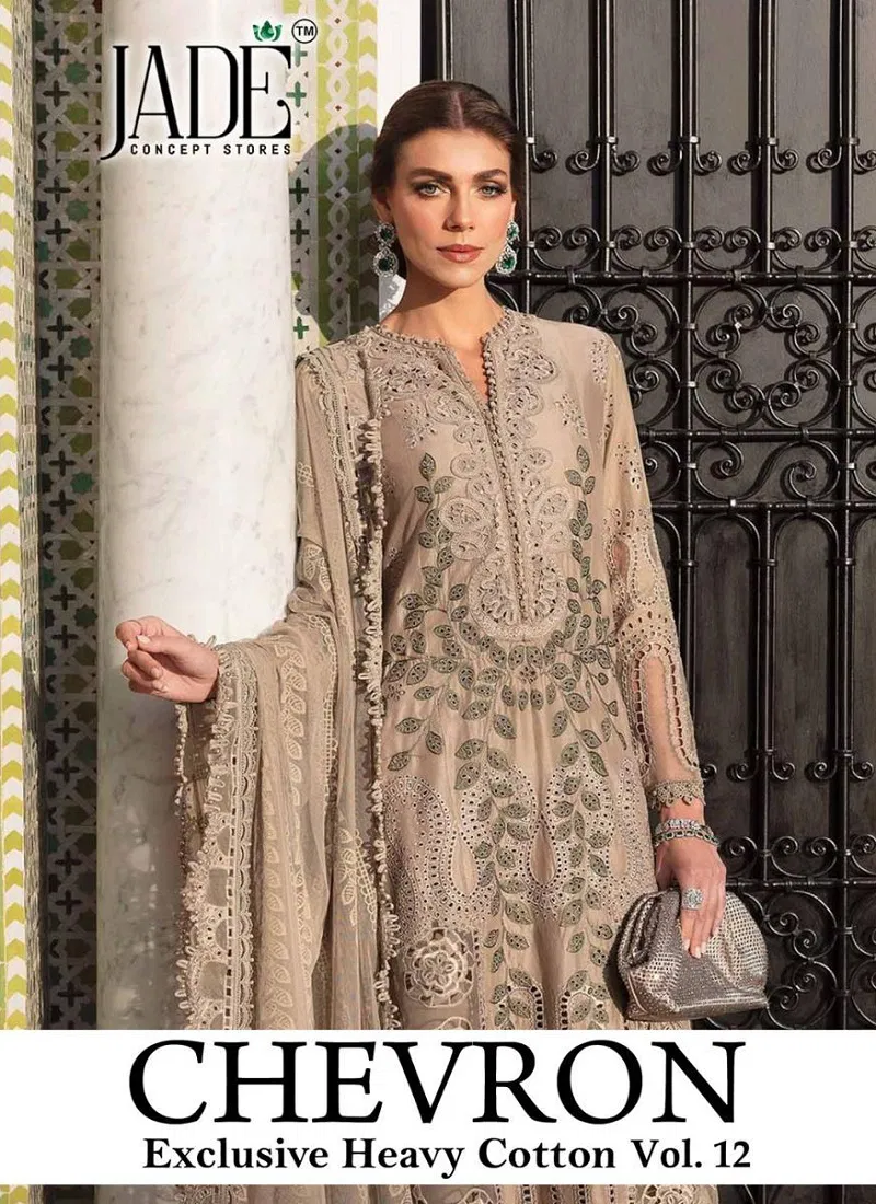 Chevron Vol 12 By Jade Pure Cotton Dress Material Suppliers In India