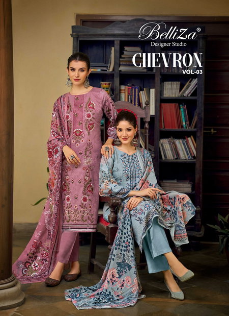 Chevron Vol 3 By Belliza Cotton Printed Dress Material Wholesale Shop In Surat