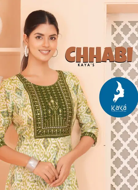 Chhabi By Kaya Capsul Print With Foil Anarkali Kurti Wholesale Online