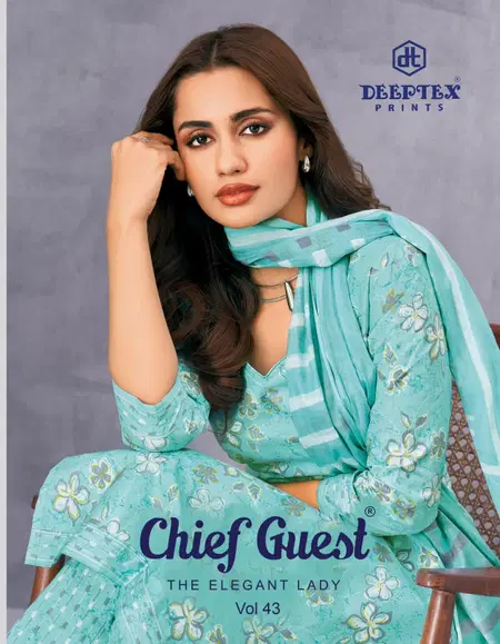 Chief Guest Vol 43 By Deeptex Cotton Printed Wholesale Dress Material In India
