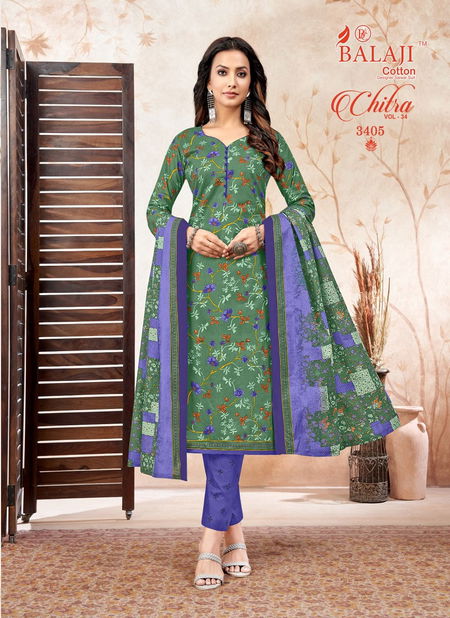 Chitra Vol 34 By Balaji Cotton Printed Dress Material Wholesale Shop In Surat
 Catalog