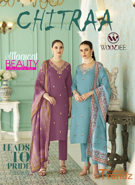 Chitraa By Woodee Rayon Readymade Suits Wholesale Market In Surat With Price