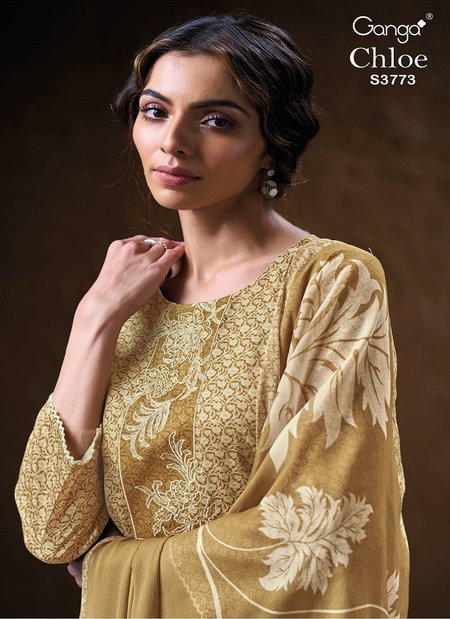 Chloe 3773 By Ganga Cotton Satin Designer Salwar Kameez Orders In India