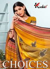 Choices Latest Fancy Casual Regular Wear Vichitra Silk Printed Sarees Collection

