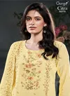 Citra 2775 By Ganga Voil Printed Embroidery Dress Material Exporters In India