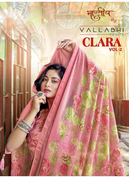 Clara Vol 2 By Vallabhi Brasso Printed Designer Sarees Wholesale Shop IN Surat