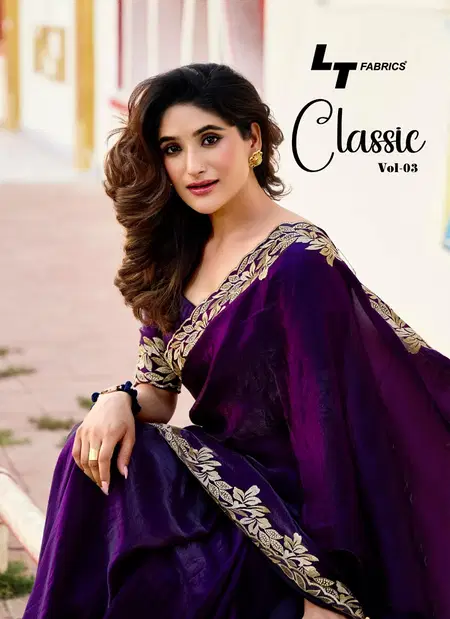 Classic Vol 2 By LT Nc Malai Silk Embroidery Designer Sarees Wholesale Online