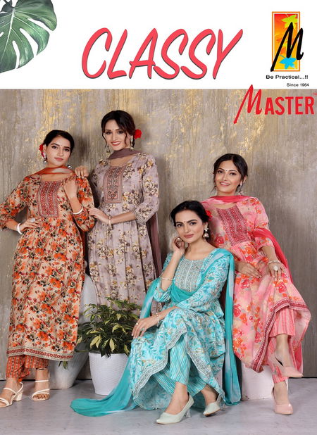 Classy By Master Naira Cut Rayon Printed Kurti With Bottom Dupatta Wholesale Price In Surat Catalog