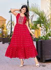 Cocktail By Blue Hills Printed Plus Size Anarkali Kurtis Catalog
