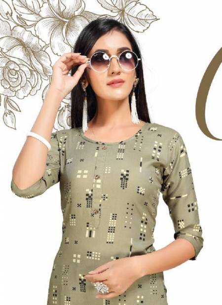 Coffee Bites 2 Casual Wear Rayon Printed Kurti  With Bottom With Mask Collection Catalog