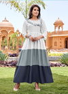 Colour Full 1001 Fancy Party Wear Rayon Long Anarkali Kurti Collection