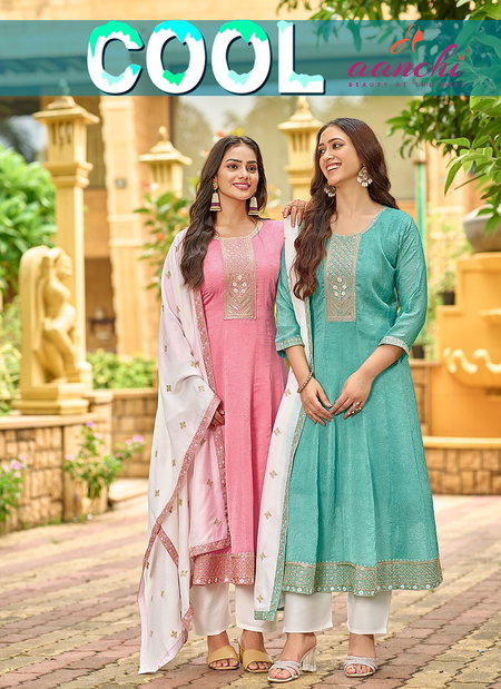 Cool By Aanchi Fancy Fabric Kurti With Bottom Dupatta Wholesale Online