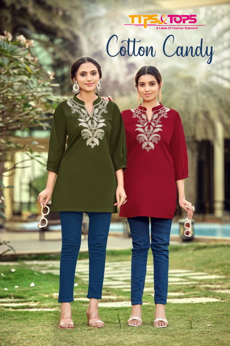 Cotton Candy By Tips And Tops Cotton Ladies Top Wholesale Price In Surat
