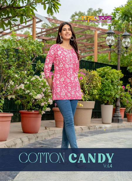 Cotton Candy Vol 4 By Tips And Tops Printed Short Ladies Tops Wholesale Online
 Catalog