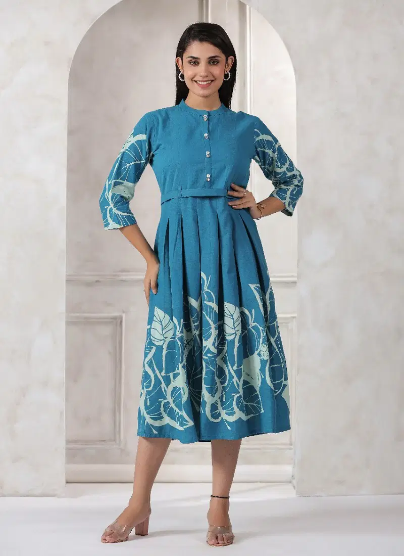 Cotton Flex 1 By Label Khoj Cotton Flex Western Style Party Wear Kurtis Wholesale Online
