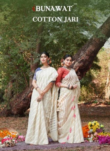 Cotton Jari By Bunawat Heavy Cotton Printed Sarees Wholesale Clothing Suppliers In india