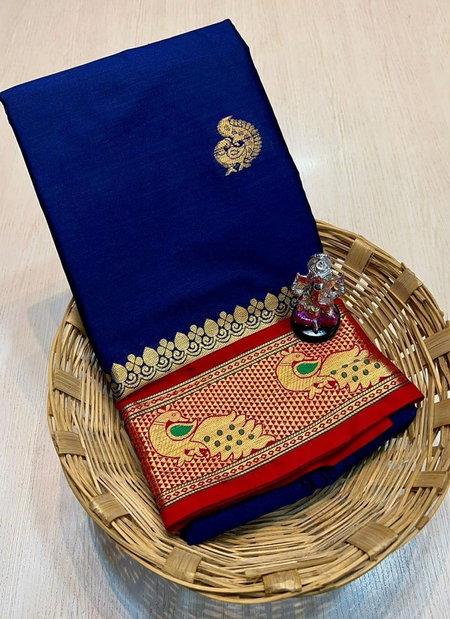 Cotton Paithani By Aab Designer Soft Silk Sarees Catalog