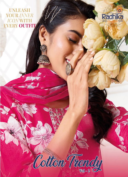Cotton Trendy Vol 2 By Radhika Kurti With Bottom Dupatta Wholesale Price In Surat