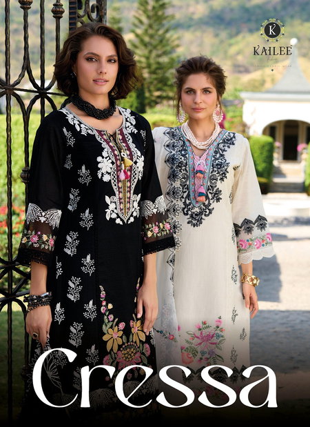 Cressa By Kailee Pure Cotton Kurti With Bottom Dupatta Exporters In India