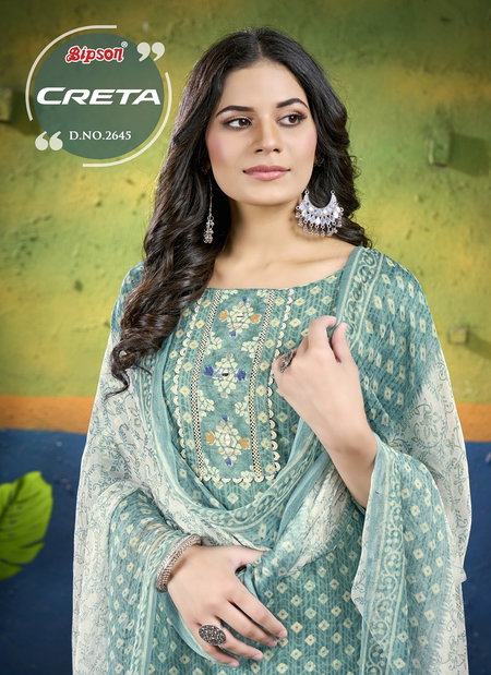 Creta 2645 By Bipson Printed Cambric Cotton Dress Material Wholesale Market In Surat
