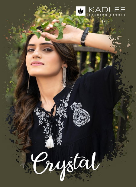 Crystal By Kadlee Rayon Wrinkle Western Ladies Top Wholesalers In Surat
