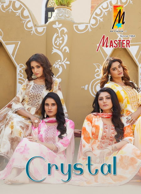 Crystal By Master Rayon Printed Kurti With Bottom Dupatta Wholesale Price In Surat Catalog