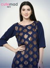 Cutemad Vol-3 New Designer Party Wear Kurtis With Plazzo Suitable For Festival & Functions  
