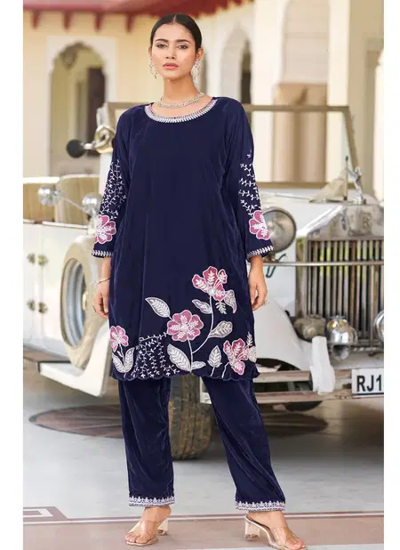 D 601 A To D By Deepsy Winter Wear Velvet Pakistani Top With Bottom Wholesale Price In Surat Catalog