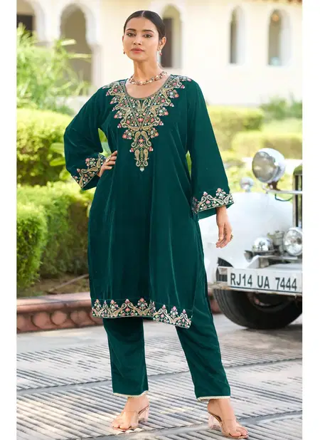 D 602 A To D By Deepsy Winter Wear Velvet Pakistani Top With Bottom Wholesale Online Catalog