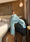 DAC Sky Floral Printed Faux Georgette 1 Minute Readymade Saree Wholesale In India