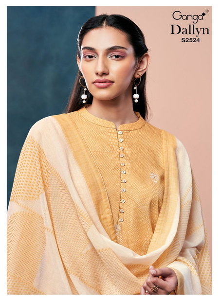 Dallyn 2524 By Ganga Premium Cotton Dress Material Wholesale Shop In Surat
