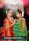 Darpan Saroski Vol 1 By Saroj Organza Designer Sarees Wholesale Shop In Surat