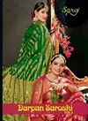 Darpan Saroski Vol 3 By Saroj Organza Swarovski Designer Sarees Wholesale Shop In Surat
