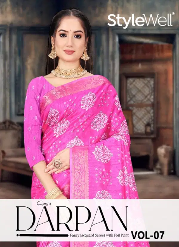 Darpan Vol 7 By Stylewell Designer Wholesale Sarees Suppliers In Mumbai