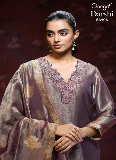 Darshi 3196 By Ganga Bemberg Silk Designer Salwar Kameez Suppliers In India
