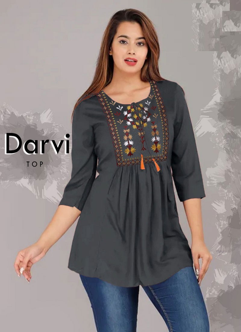 Darvi Cotton Designer Ladies Top Catalog