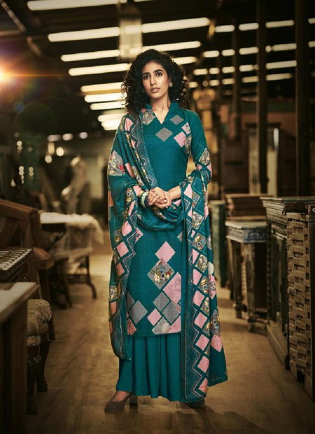 Dastoor By Belliza Woollen Winter Wear Pashmina Dress Material Orders In India
