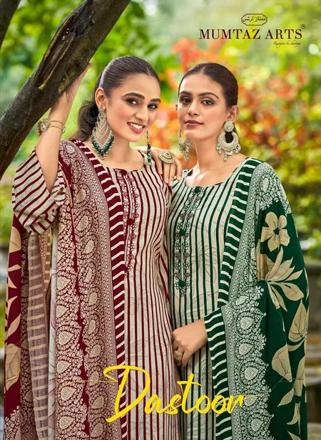 Dastoor By Mumtaz Pashmina Digital Printed Embroidery Dress Material Orders In India Catalog